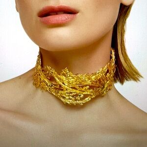 GBGH Gold plated 18k ooak choker